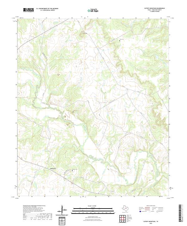 USGS Topographic Map – Cutoff Mountain