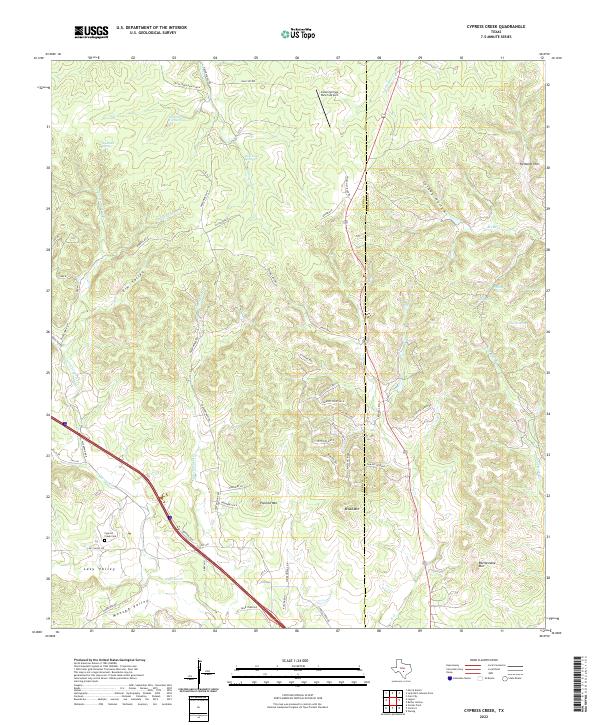 USGS Topographic Map – Cypress Creek