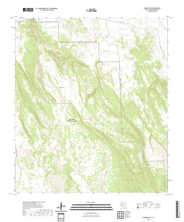 USGS Topographic Map – Dagger Flat
