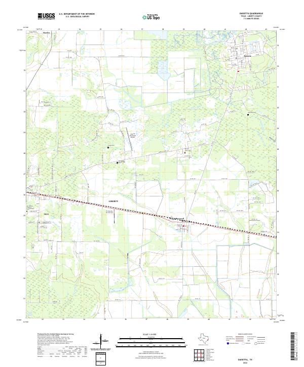 USGS Topographic Map – Daisetta