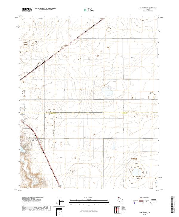 USGS Topographic Map – Dalhart East