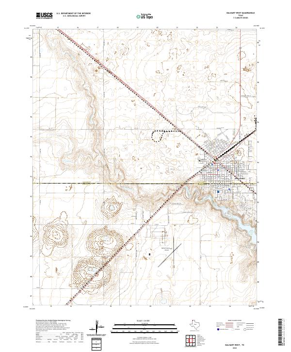 USGS Topographic Map – Dalhart West