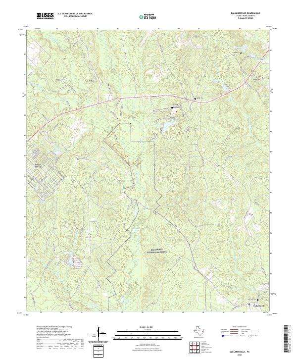 USGS Topographic Map – Dallardsville