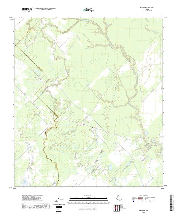 USGS Topographic Map – Danciger