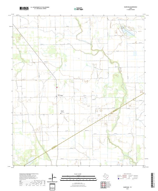 USGS Topographic Map – Danevang