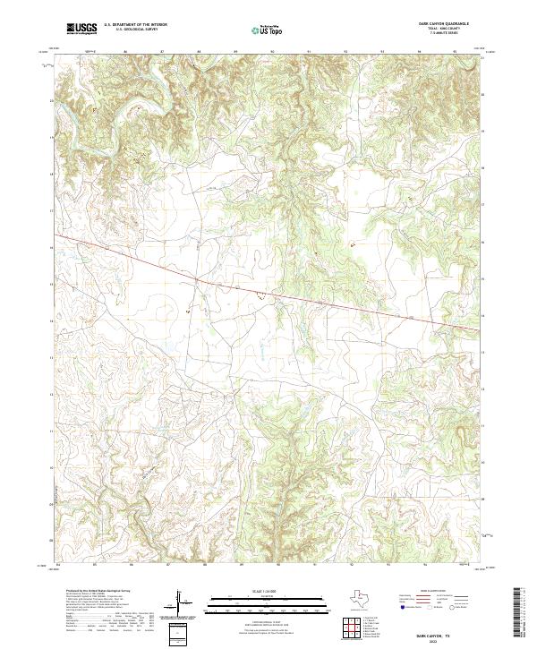 USGS Topographic Map – Dark Canyon