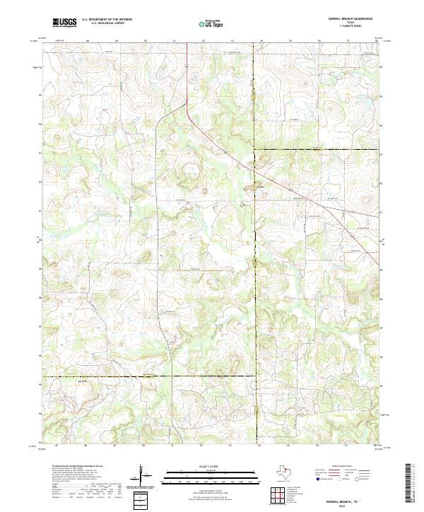 USGS Topographic Map – Darnell Branch