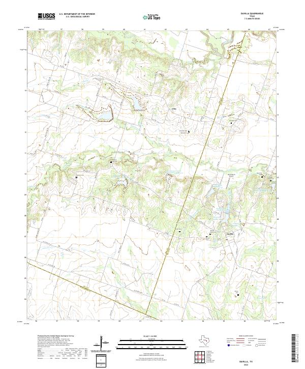 USGS Topographic Map – Davilla