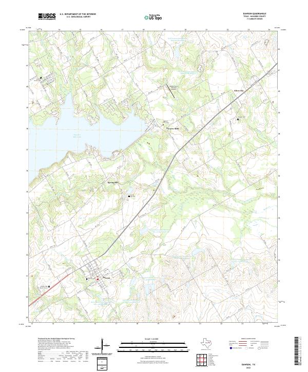 USGS Topographic Map – Dawson