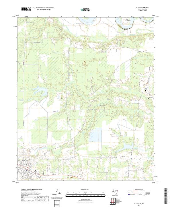 USGS Topographic Map – De Kalb