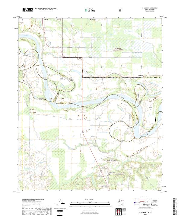 USGS Topographic Map – De Kalb NW