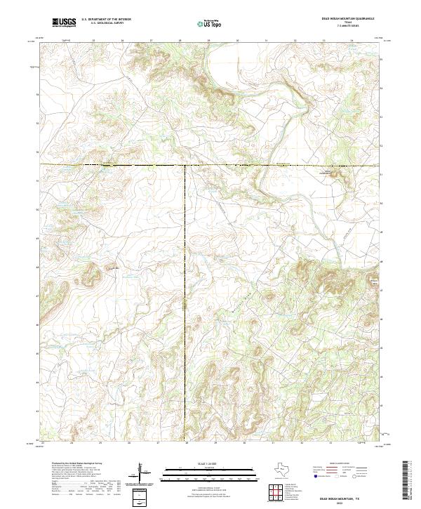 USGS Topographic Map – Dead Indian Mountain