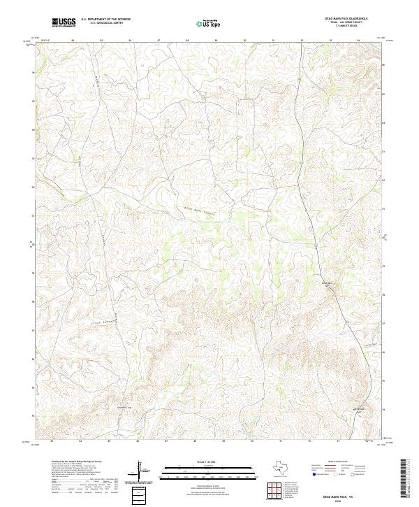 USGS Topographic Map – Dead Mans Pass