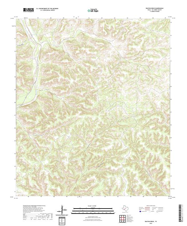USGS Topographic Map – Deaton Draw