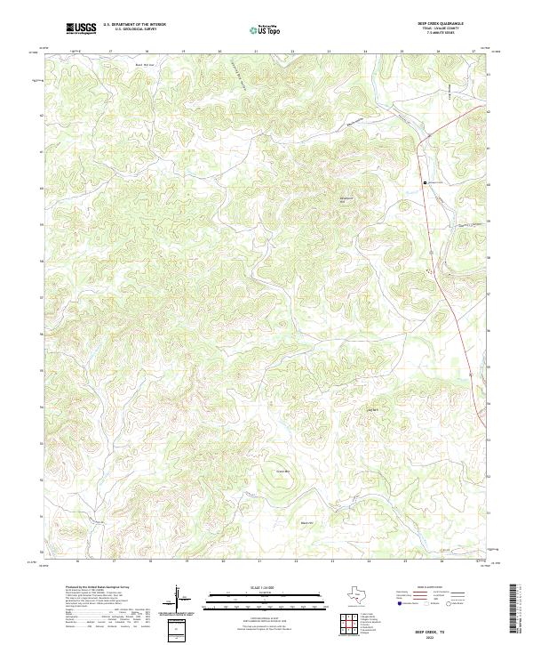 USGS Topographic Map – Deep Creek