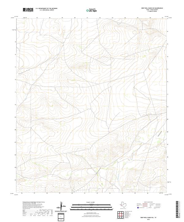 USGS Topographic Map – Deep Well Ranch SE