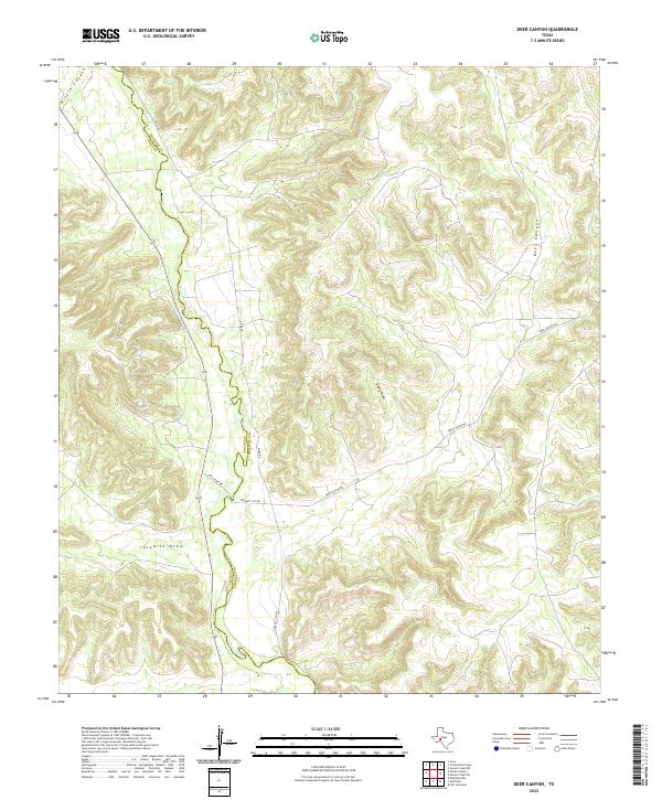 USGS Topographic Map – Deer Canyon