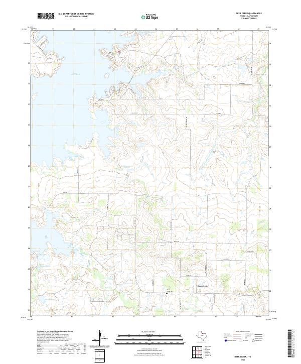 USGS Topographic Map – Deer Creek