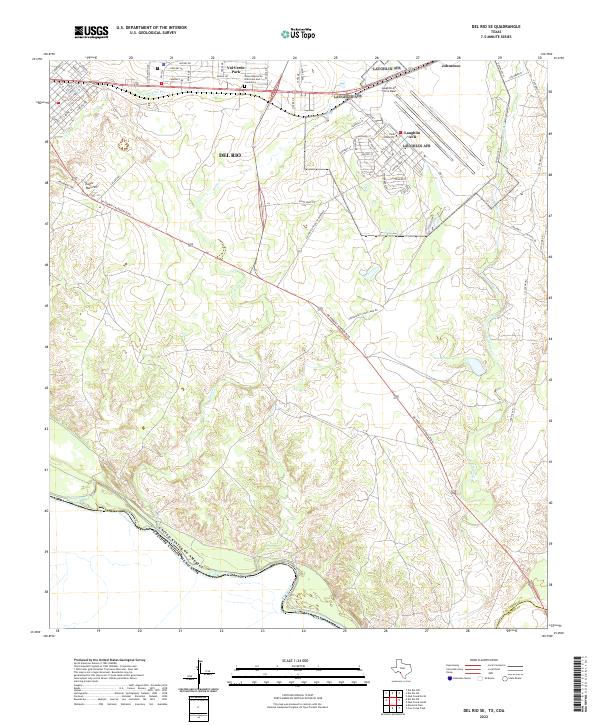 USGS Topographic Map – Del Rio SE