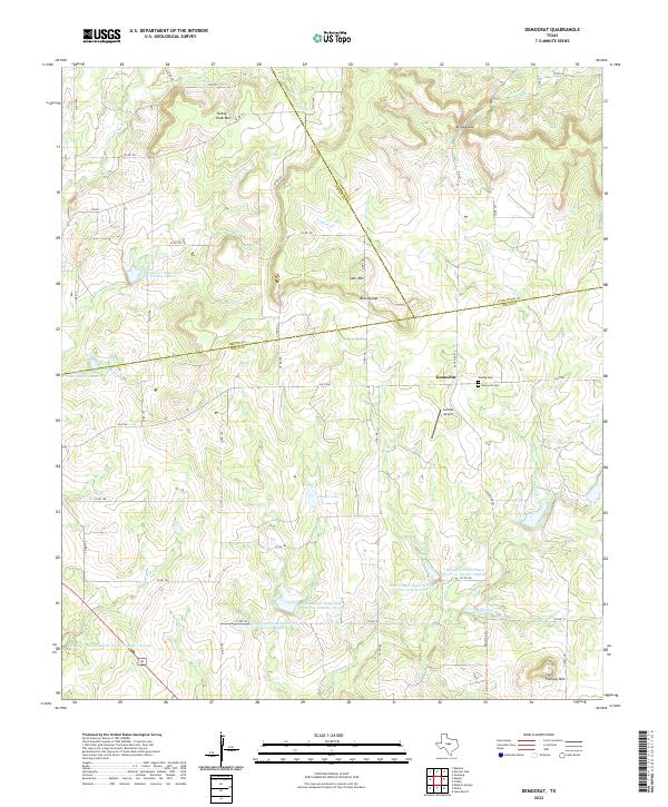 USGS Topographic Map – Democrat