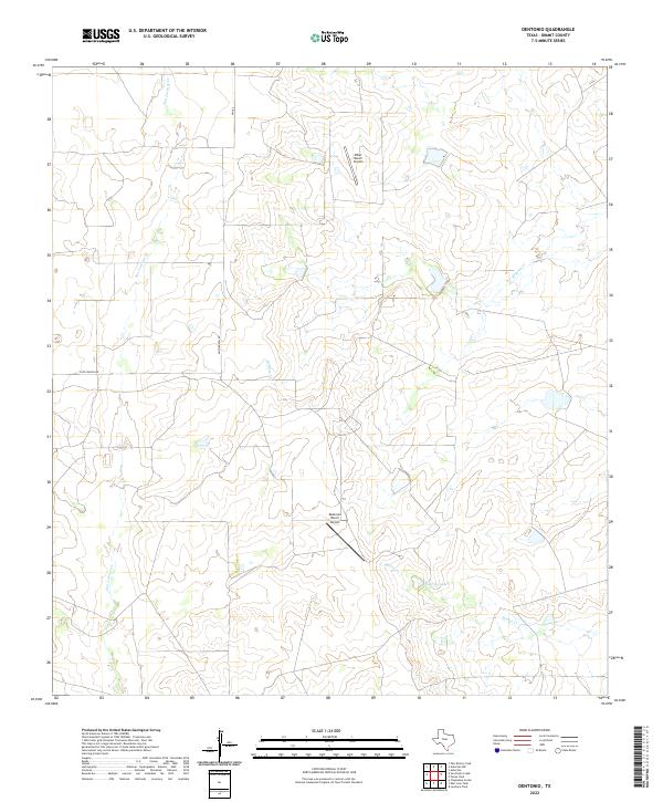 USGS Topographic Map – Dentonio