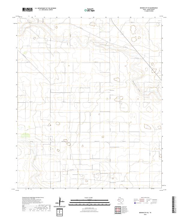 2022 Map of Denver City SE, 2022 Print
