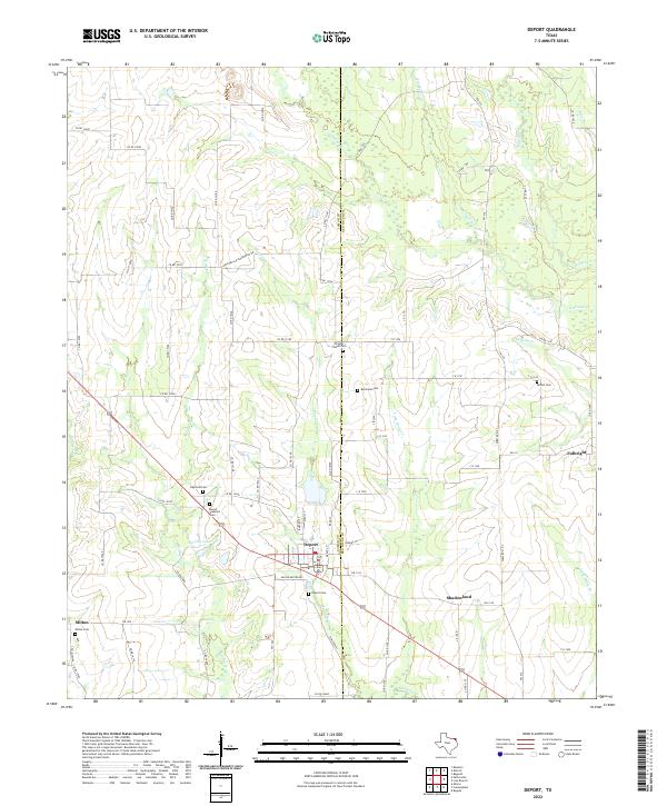 USGS Topographic Map – Deport