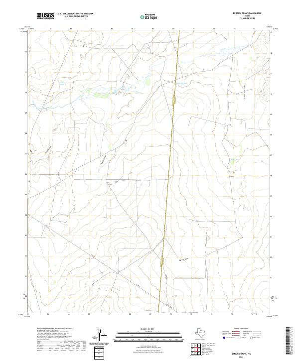 USGS Topographic Map – Derrick Draw