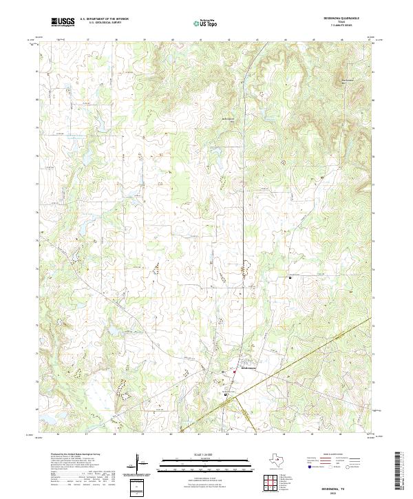 USGS Topographic Map – Desdemona