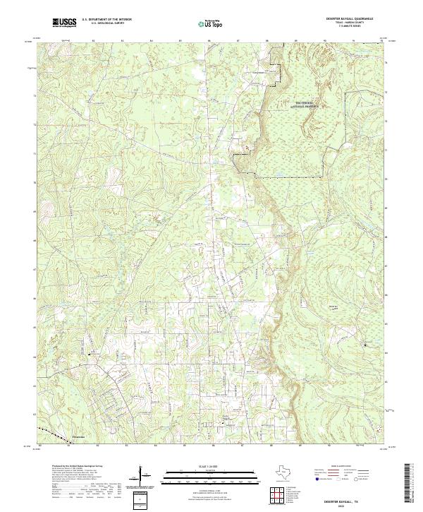 USGS Topographic Map – Deserter Baygall