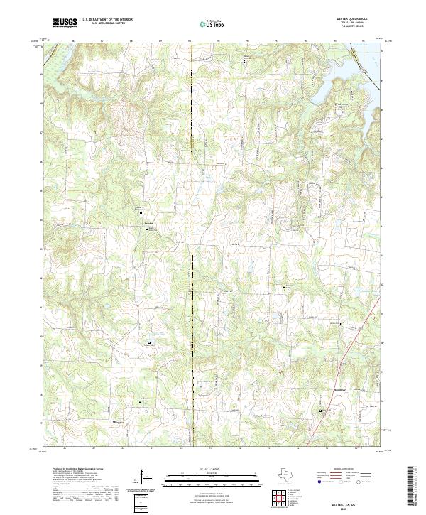 USGS Topographic Map – Dexter