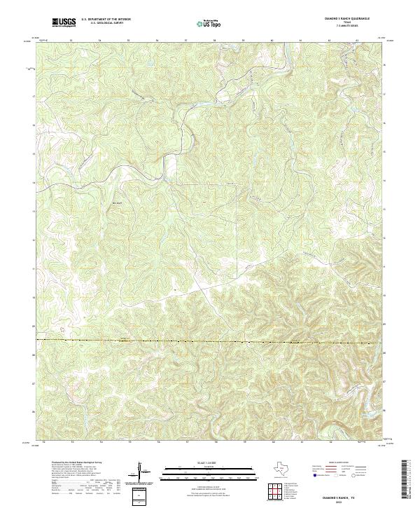 USGS Topographic Map – Diamond S Ranch