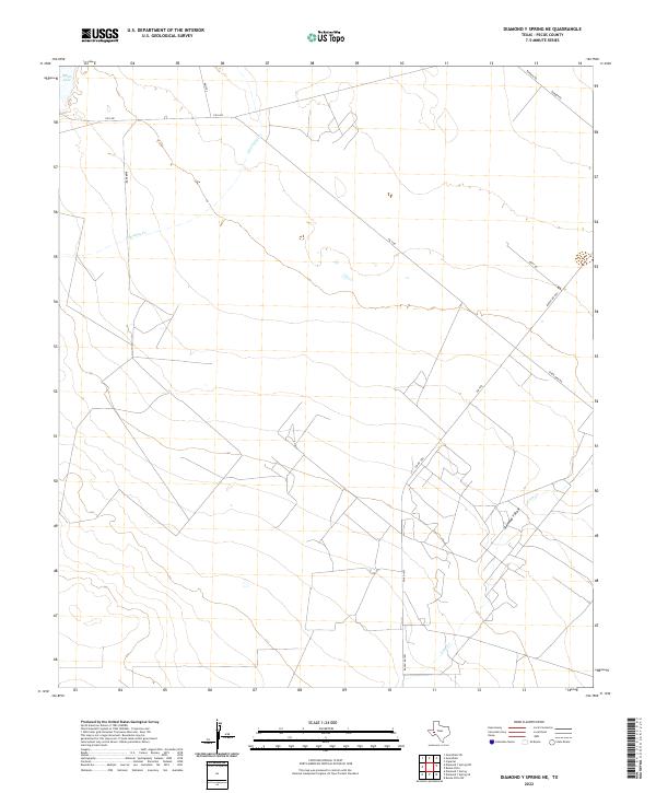 USGS Topographic Map – Diamond Y Spring NE