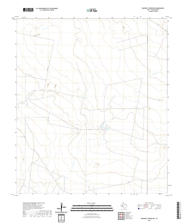 USGS Topographic Map – Diamond Y Spring NW