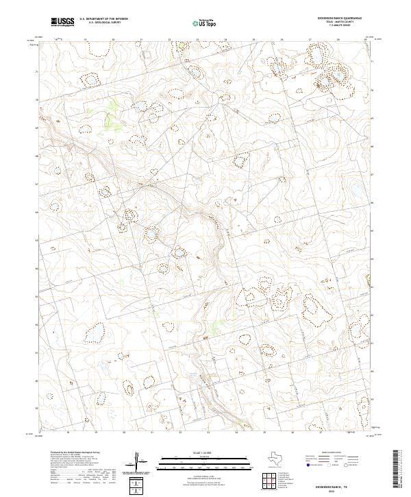 USGS Topographic Map – Dickenson Ranch