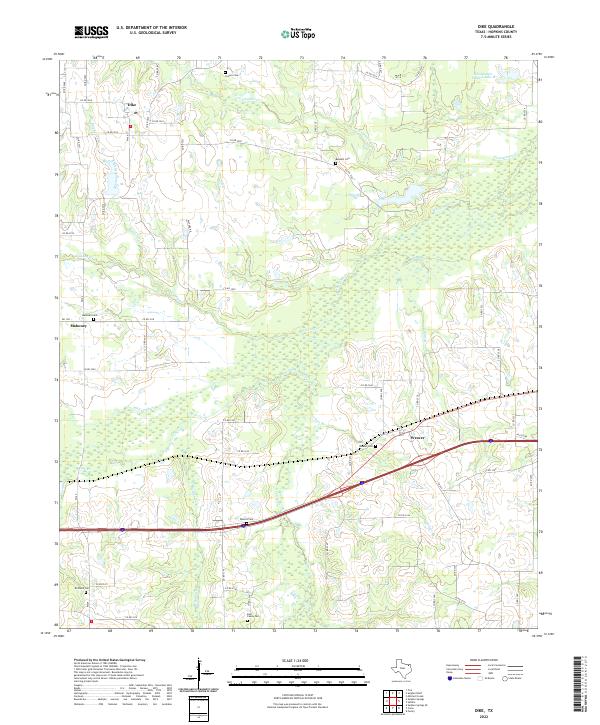 USGS Topographic Map – Dike