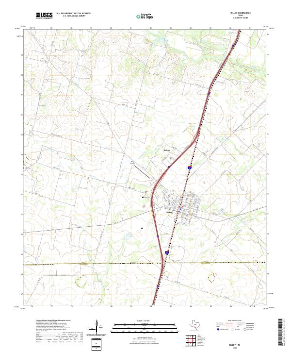 USGS Topographic Map – Dilley