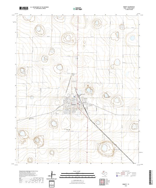 USGS Topographic Map – Dimmitt