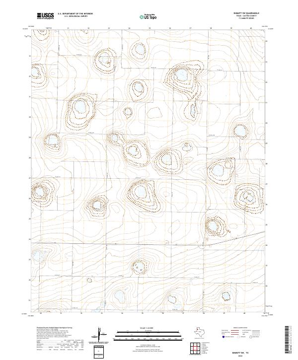 2022 Map of Dimmitt SW, 2022 Print
