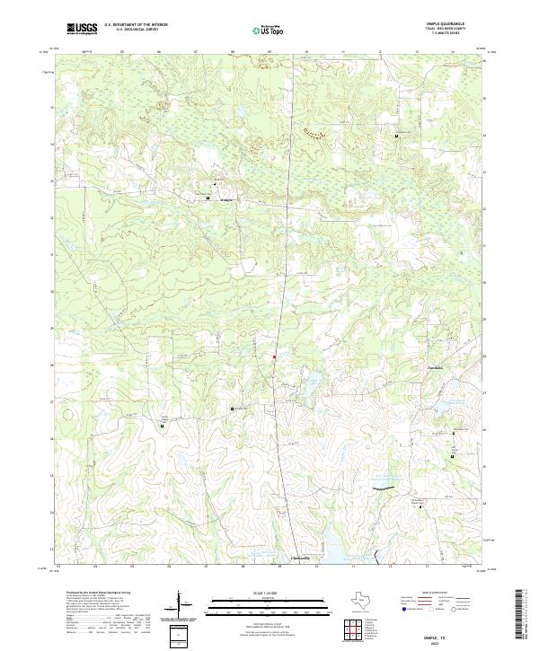 USGS Topographic Map – Dimple