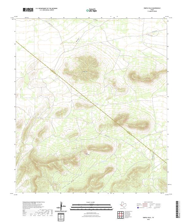 USGS Topographic Map – Dimple Hills