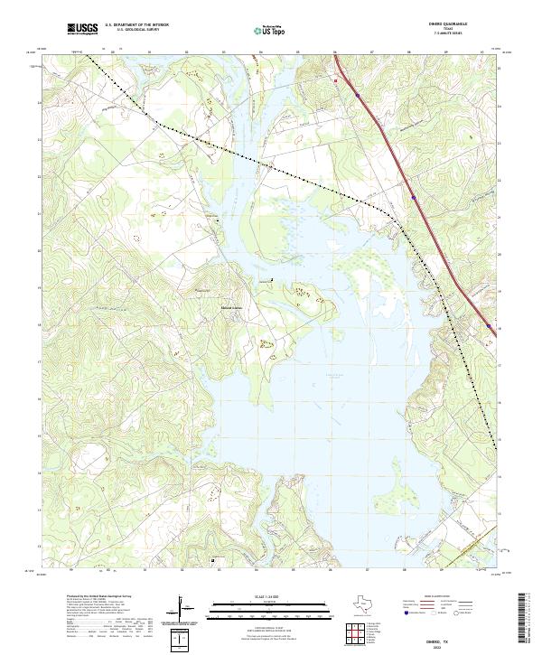USGS Topographic Map – Dinero