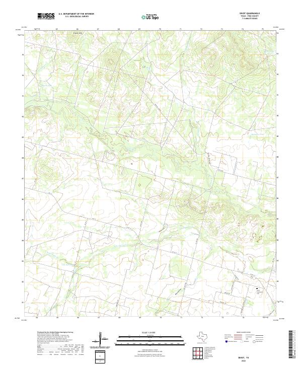 USGS Topographic Map – Divot