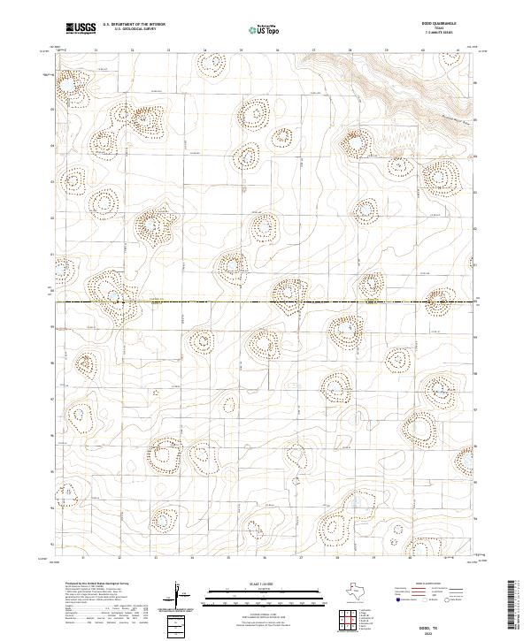 USGS Topographic Map – Dodd
