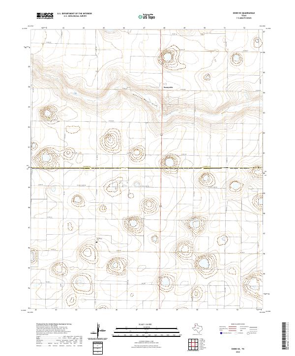 USGS Topographic Map – Dodd SE