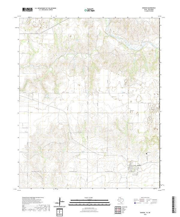 USGS Topographic Map – Dodson
