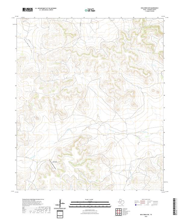 USGS Topographic Map – Dog Creek NW