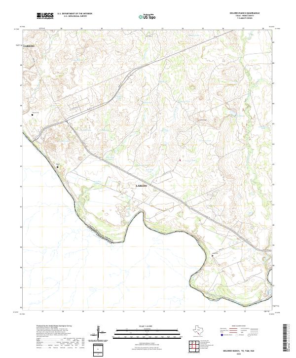 USGS Topographic Map – Dolores Ranch