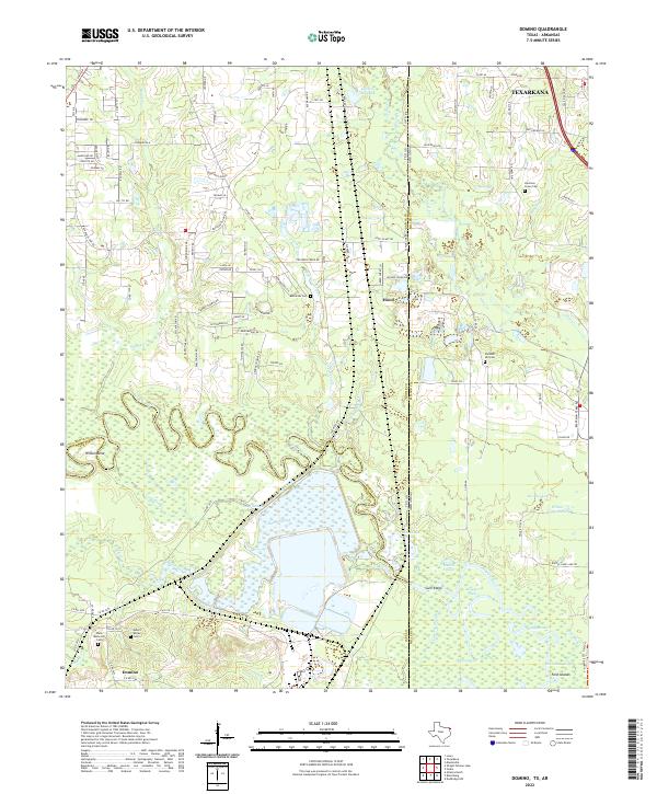 USGS Topographic Map – Domino