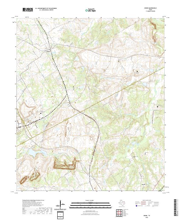 USGS Topographic Map – Donie
